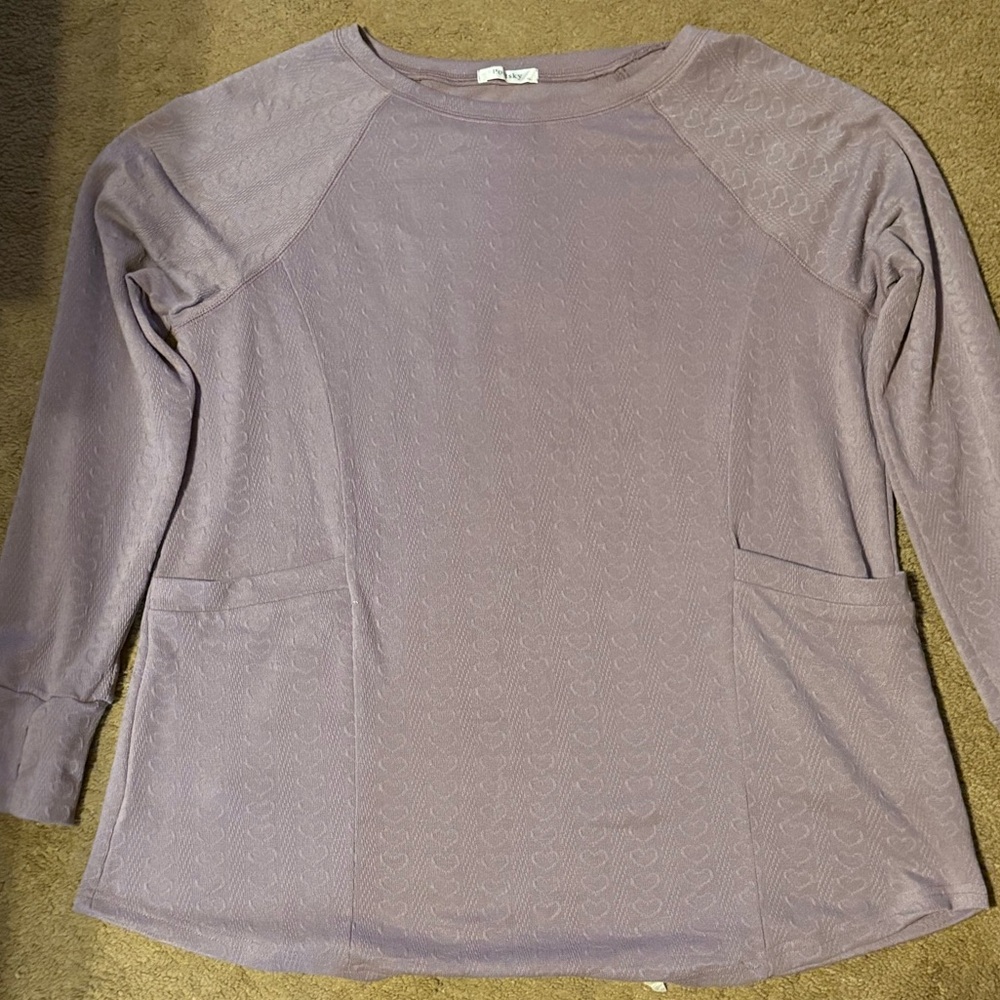 Lavender Long Sleeve Women's Top